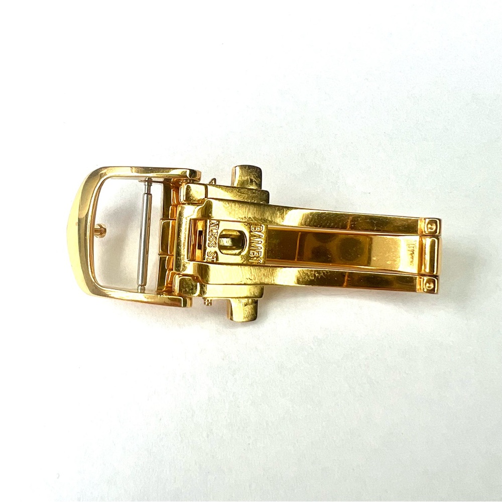 BAMBI 14mm GoldPlated Steel Watch Deployment Buckle
